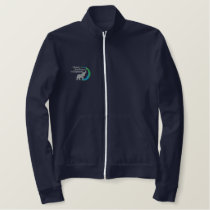 Fleece track jacket in navy Fleece track jacket in navy
