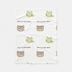 Fleece with cats blanket