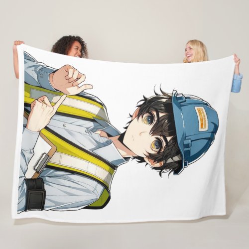 Fleecedecke with Manga Safety Expert Fleece Blanket