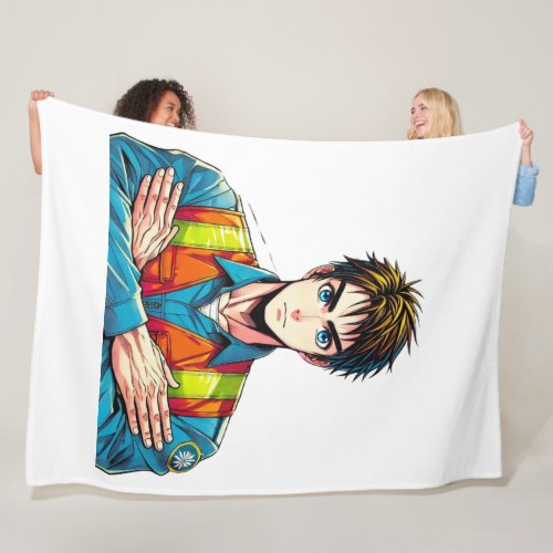 Fleecedecke with manga security specialist fleece blanket