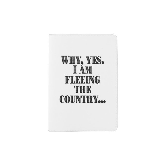Fleeing the country passport holder (Front)