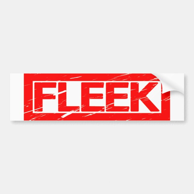 Fleek Stamp Bumper Sticker (Front)