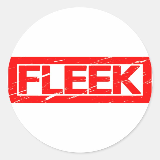 Fleek Stamp Classic Round Sticker (Front)