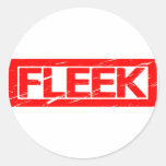 Fleek Stamp Classic Round Sticker
