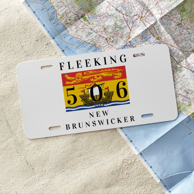 Fleeking New Brunswicker New Brunswick custom 506 License Plate (In Situ)