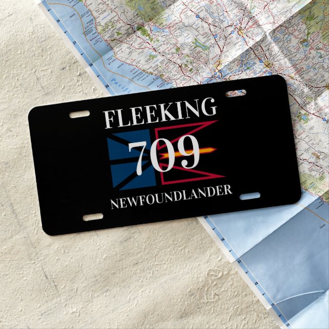 Fleeking Newfoundlander Newfoundland 709 licence   License Plate (In Situ)