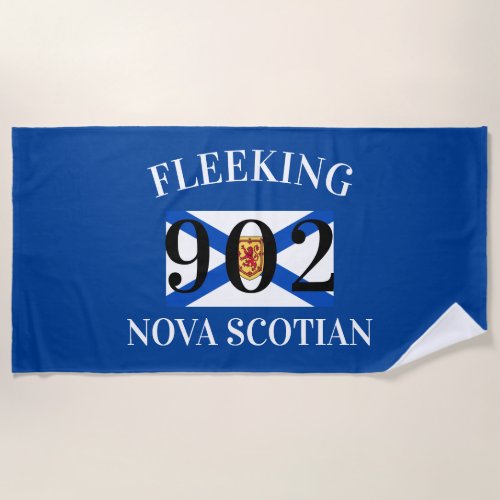 Fleeking Nova Scotian Halifax Dartmouth 902 custom Beach Towel