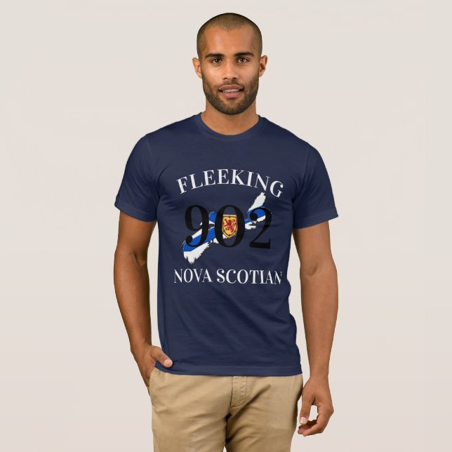 Fleeking Nova Scotian Halifax Dartmouth 902 T-Shir T-Shirt (Front Full)