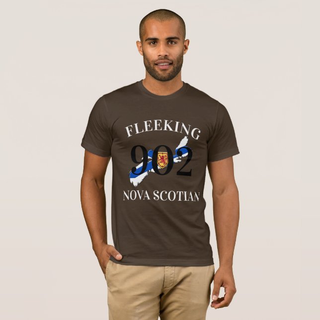 Fleeking Nova Scotian Halifax Dartmouth 902 T-Shir T-Shirt (Front Full)