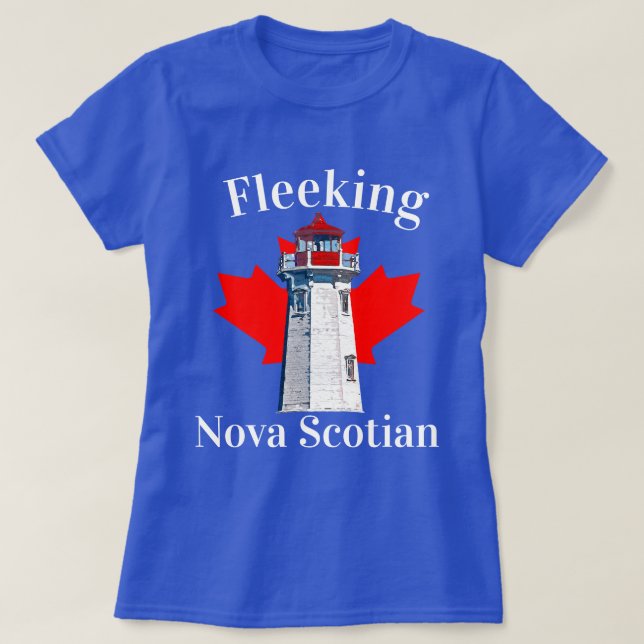 Fleeking Nova Scotian Halifax Dartmouth Lighthouse T-Shirt (Design Front)