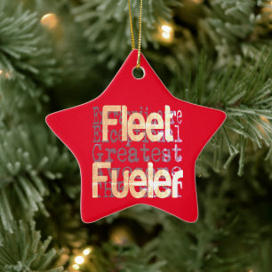 Fleet Fueler Extraordinaire Ceramic Ornament