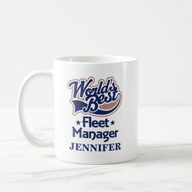 Fleet Manager Personalized Mug Gift (Left)