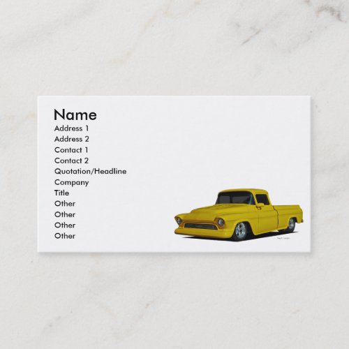 Fleetside Pickup Business Card Templates