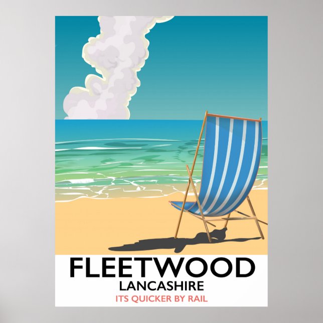Fleetwood , Lancashire Seaside travel poster (Front)