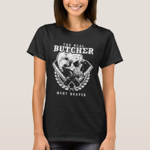 Fleischer Butcher Schächter Skull Funny Saying T-Shirt