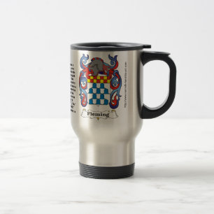 Fleming coat of arms on a Travel Mug