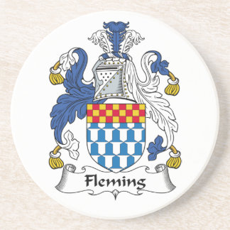 Fleming Family Crest Drink Coaster