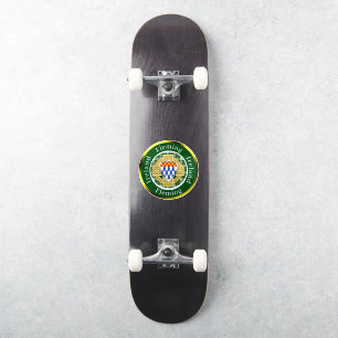 Fleming Shield & Celtic Cross Personalized Sticker