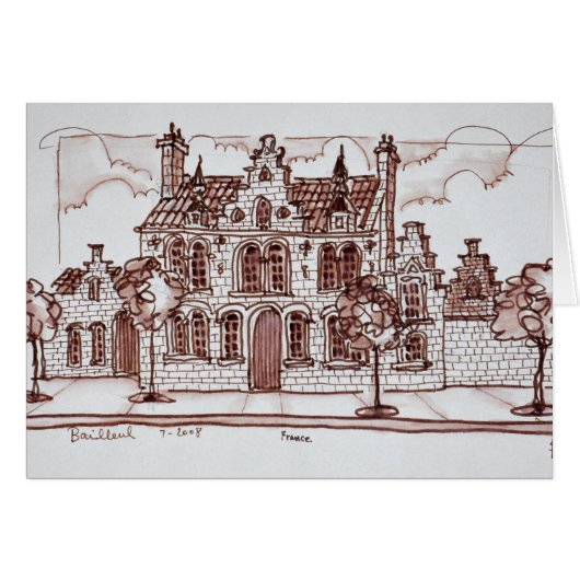 Flemish Architecture | Bailleul, France (Front Horizontal)