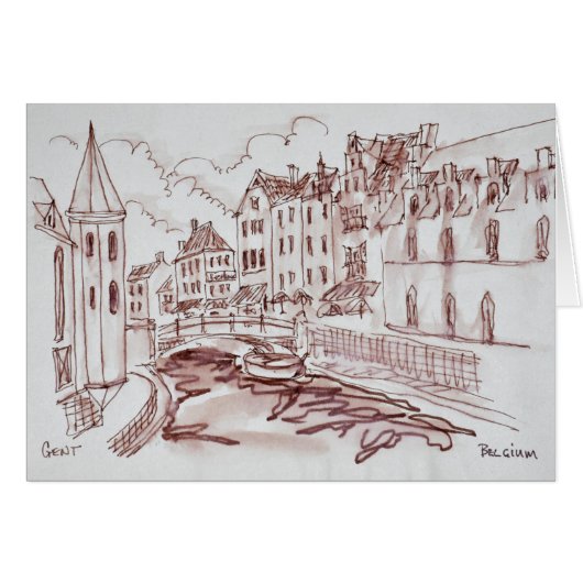 Flemish Architecture | Ghent, Belgium Cards (Front Horizontal)