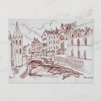 Flemish Architecture | Ghent, Belgium Postcard