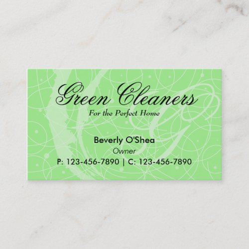 Flemish Business Card/ Green