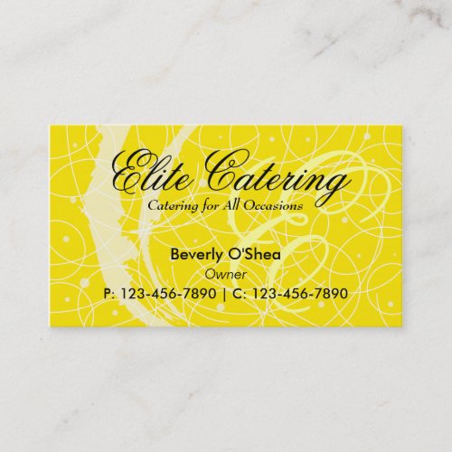 Flemish Business Card/ Yellow