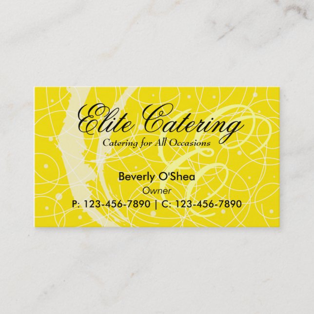 Flemish Business Card/ Yellow Card (Front)