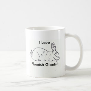 Flemish Giant Rabbit Coffee Mug - Cup