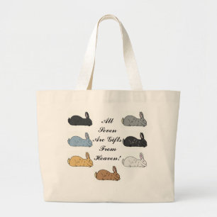Flemish Giant Rabbit Tote Bag