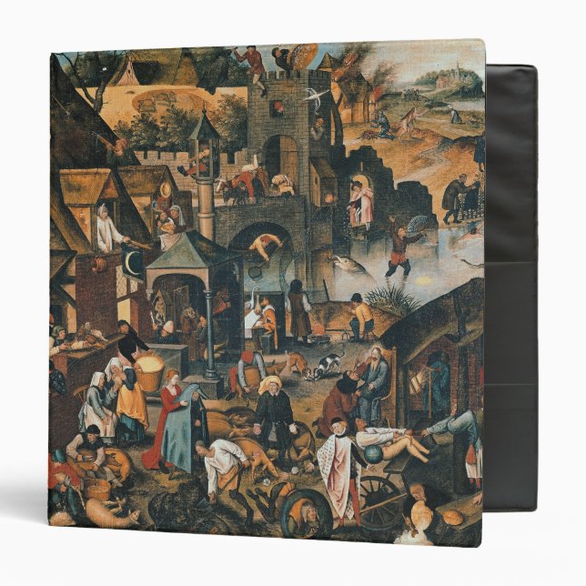Flemish Proverbs 3 Ring Binder (Front/Inside)