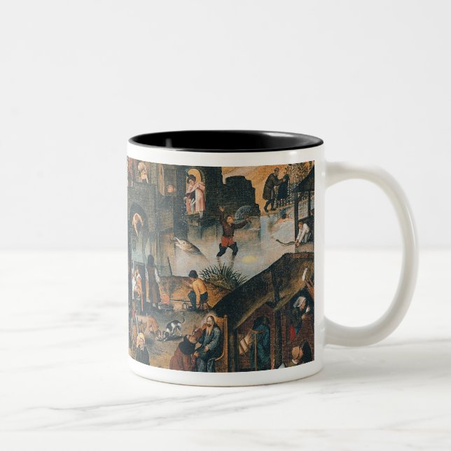 Flemish Proverbs Two-Tone Coffee Mug (Right)