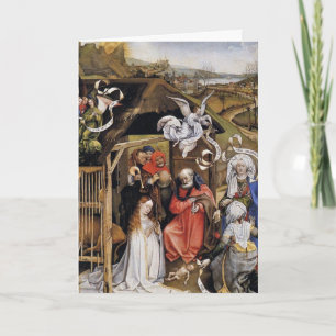 Flemish Renaissance Nativity Scene Holiday Card