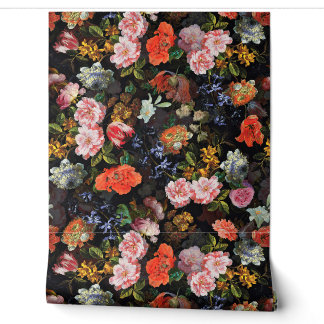 Flemish Vintage Dark Night Romanticism Wallpaper