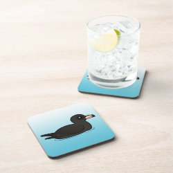 Flesh-footed Shearwater (swimming) Beverage Coaster