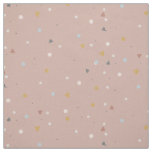 Flesh Heart Dot Dusty Pink Gold Gray Baby Nursery Fabric