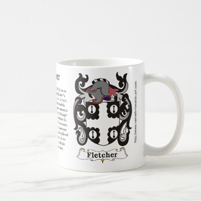 Fletcher Coat of Arms on a mug (Right)