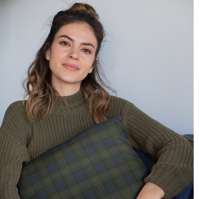 Fletcher of Dunans Modern Original Scottish Tartan Throw Pillow (Creator Uploaded)