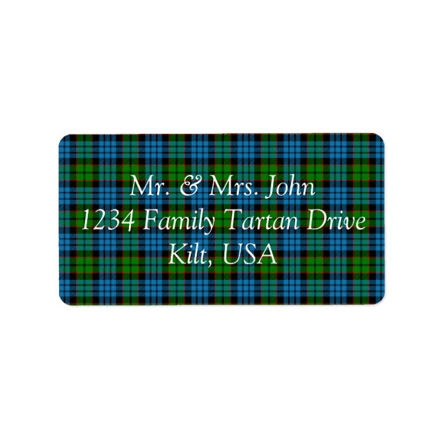 Fletcher Tartan Label (Front)