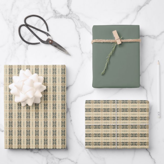 Fletcher w/ light green solid wrapping paper sheets (Front)