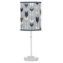 Fletching Arrow Lamp - Navy, Mint and grey Fletching Arrow Lamp - Navy, Mint and grey