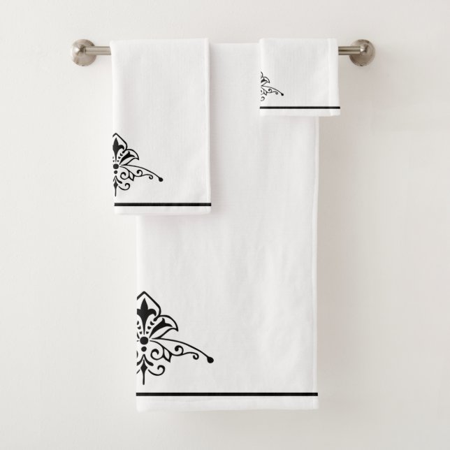 Fleu De Lis Bath Towel Set (Insitu)