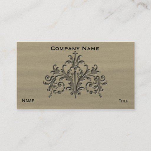 Customizable Fleur 1 business card template