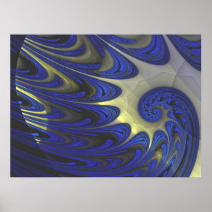 Fleur 2 Abstract Art Poster
