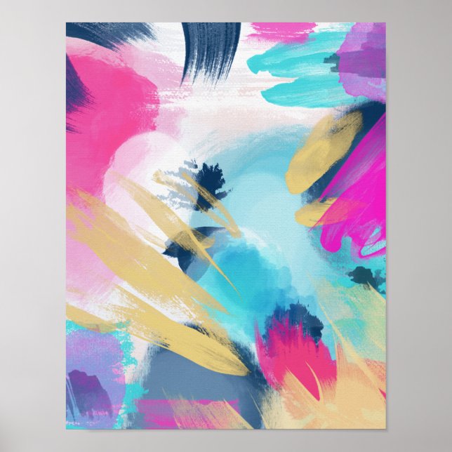 Fleur // Abstract Painting Poster (Front)