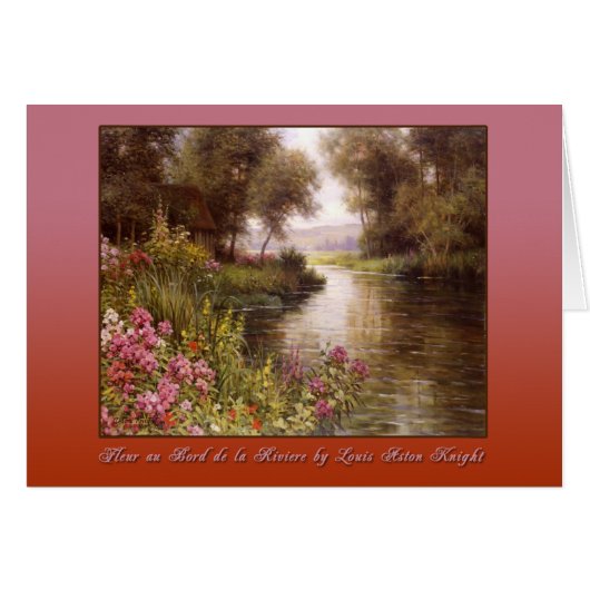 Fleur au Bord de la Riviere Cards (Front Horizontal)