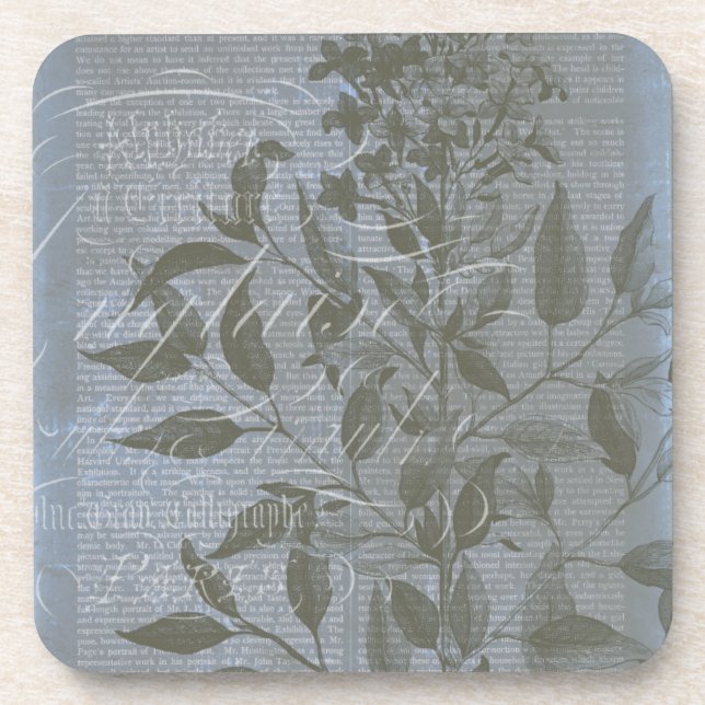 Fleur de Bleu I Beverage Coaster (Front)