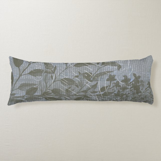 Fleur de Bleu I Body Pillow (Front)