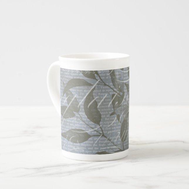 Fleur de Bleu I Bone China Mug (Front Left)