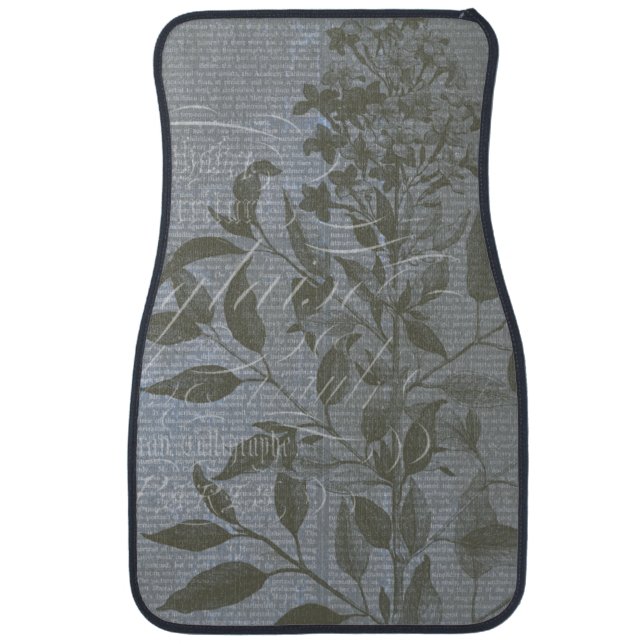 Fleur de Bleu I Car Floor Mat (Front)